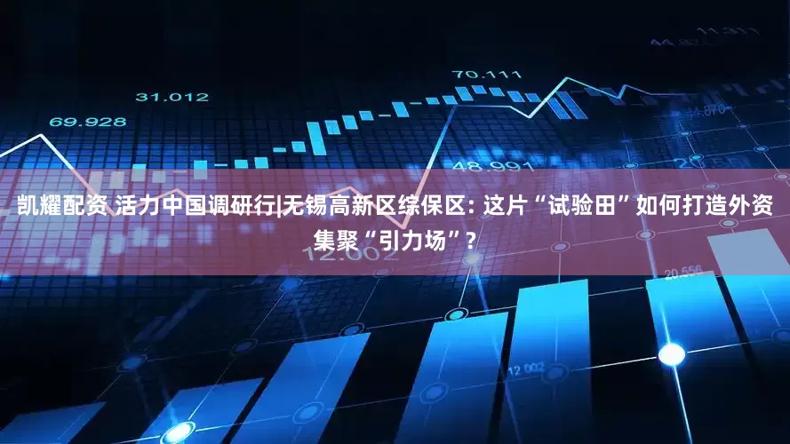 凯耀配资 活力中国调研行|无锡高新区综保区: 这片“试验田”如何打造外资集聚“引力场”?