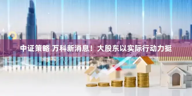 中证策略 万科新消息！大股东以实际行动力挺