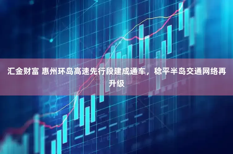 汇金财富 惠州环岛高速先行段建成通车，稔平半岛交通网络再升级
